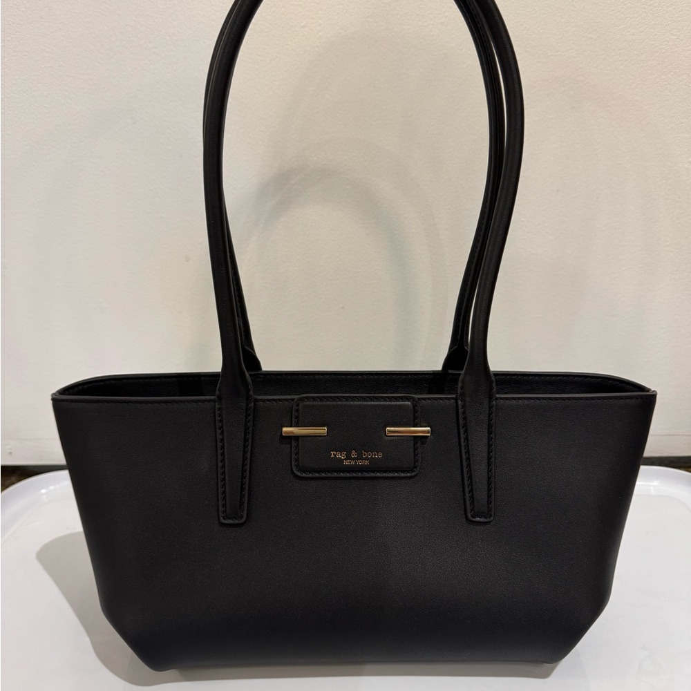 Rag & Bone Realm Satchel Black Leather
